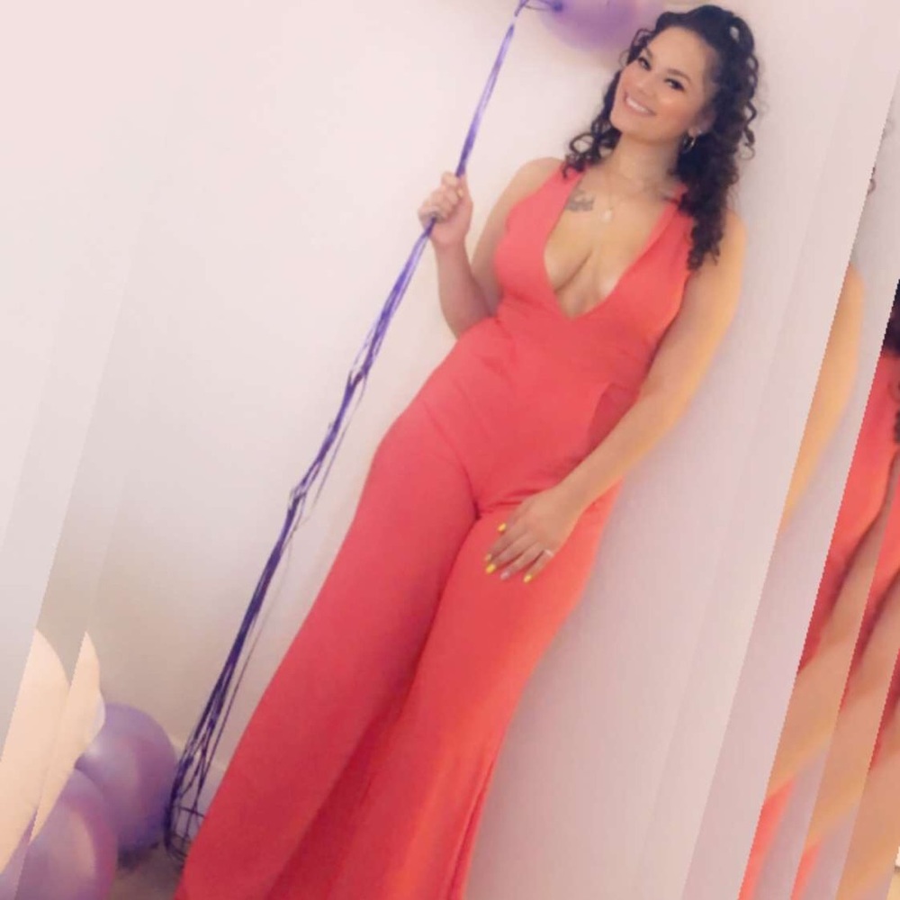 Coral jumpsuit